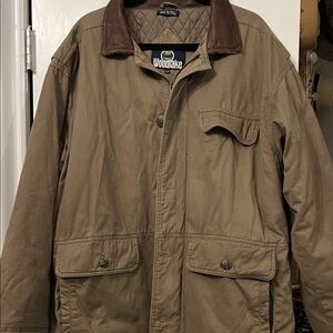 Men's Field Jacket with Brown Collar